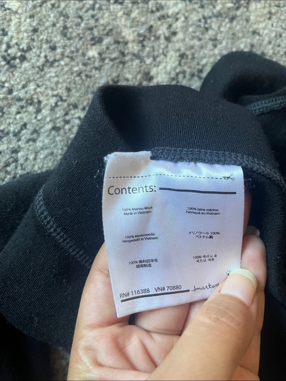 Smartwool Men’s Black Thermal Base Layer Long Johns